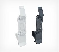 Держатель кассет цен PC-DELI-SIDE-SET40 на посуду ножка 40 — использование в отделах гастрономии. Конструкция надёжно фиксирует держатель